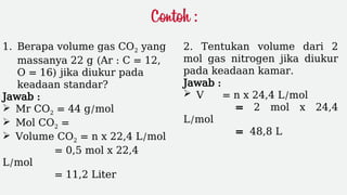 Konsep Mol: Pengertian, Rumus, dan Contoh Soalnya | PPTX