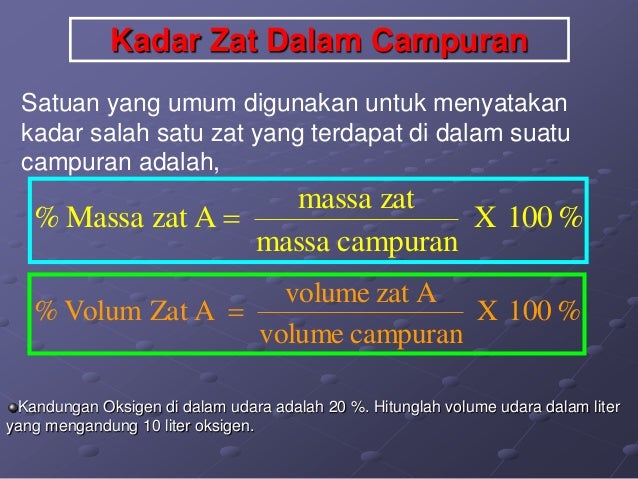 Konsep mol dan stoikiometri