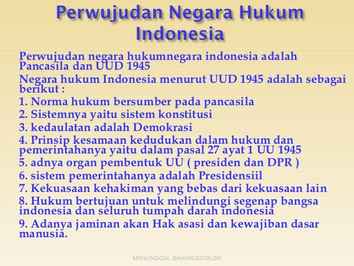 Ilmu Negara Konsep Negara Hukum