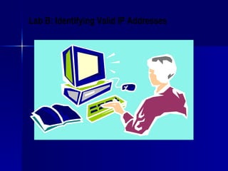 Lab B:  Identifying Valid IP Addresses   