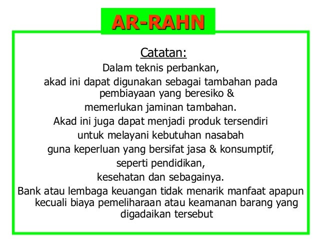 jaminan digadaikan yang barang dapat produk islam bank Konsep jaminan digadaikan yang barang dapat produk islam bank Konsep