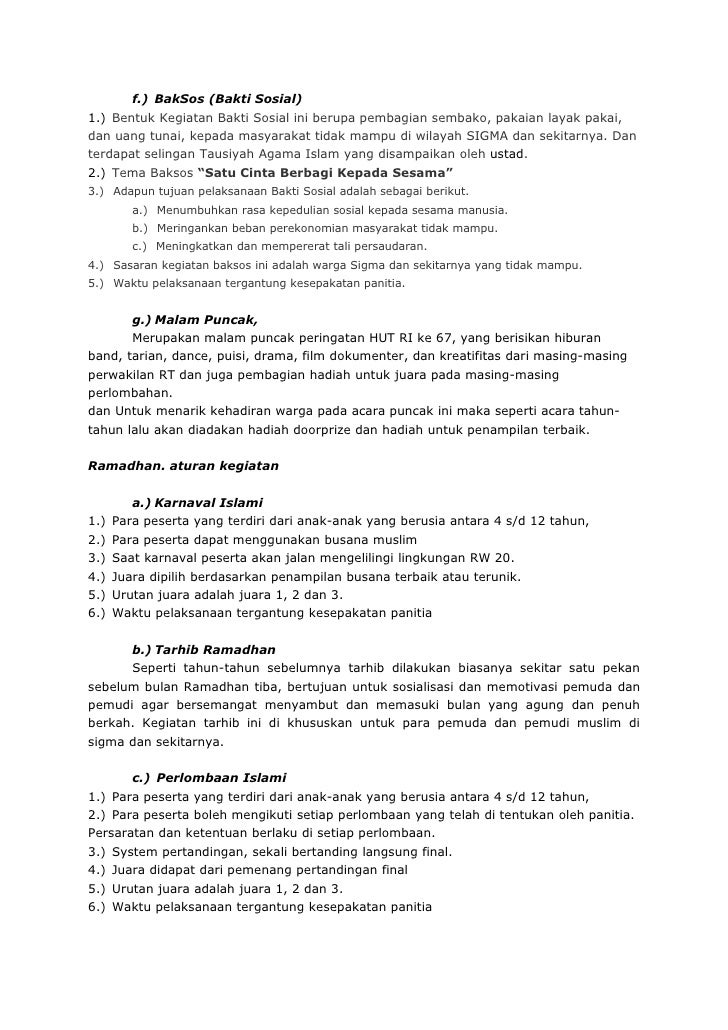 38++ Contoh proposal kegiatan lomba di bulan ramadhan pdf ideas