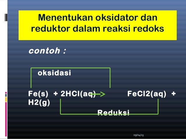 Konsep redox reaksi oksidasi reduksi
