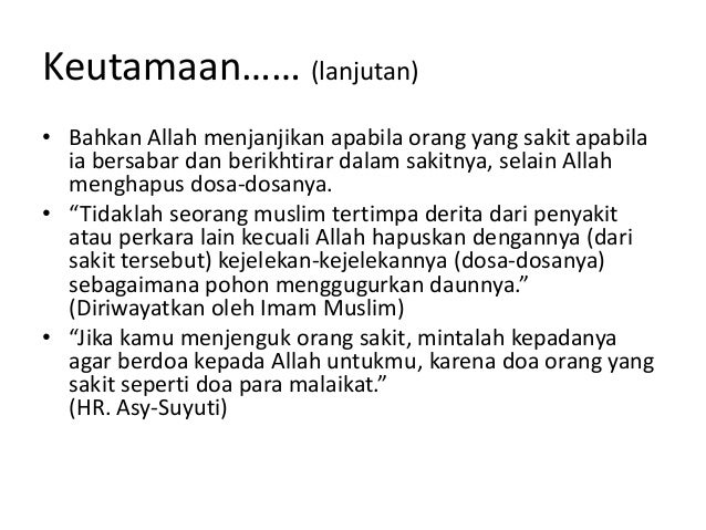 Konsep Sakit Dalam Islam