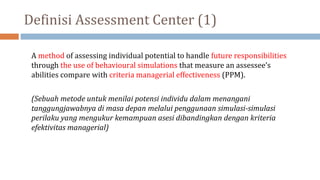 Konsepsi Assessment Center