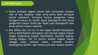 Konsepsi rechtstaat dan rule of law | PPTX