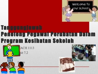 Skop Program Konsep & Skop Program Kesihatan Sekolah | PPT