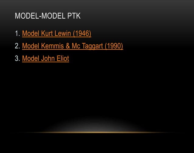 Konsep teori dan contoh PTK | PPTX