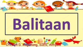 Cricelyn D. Magamong, SIES, Antipolo
 