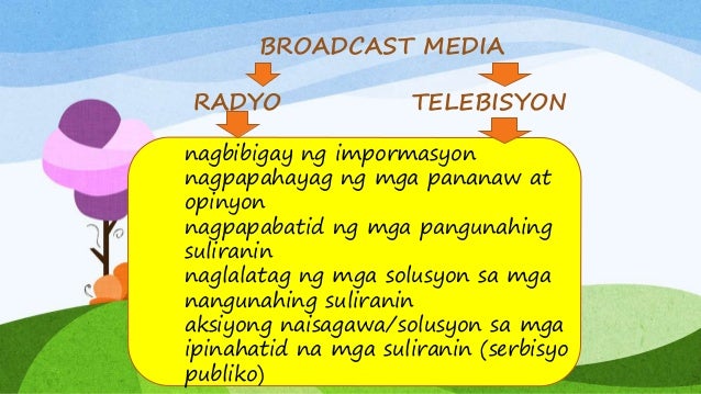 Kahalagahan Ng Broadcast Media Konseptong may kaugnayang lohikal