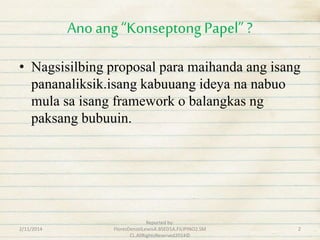 Konseptong papel. filipino | PPTX