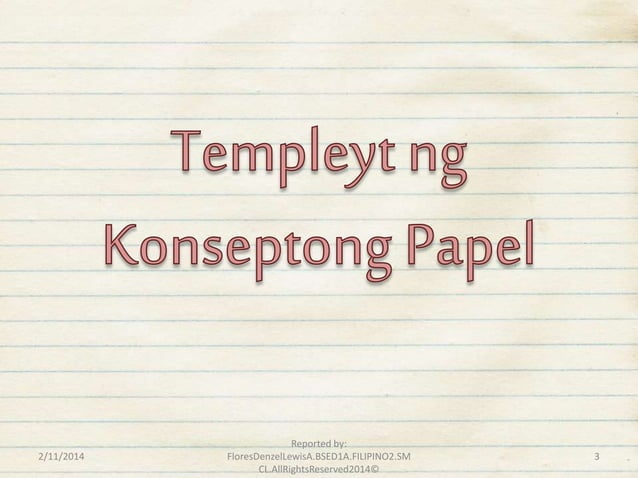 Konseptong papel. filipino | PPTX
