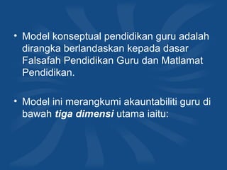 Konseptual pendidikan guru