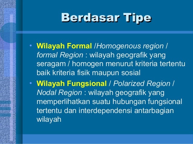Konsep Wilayah