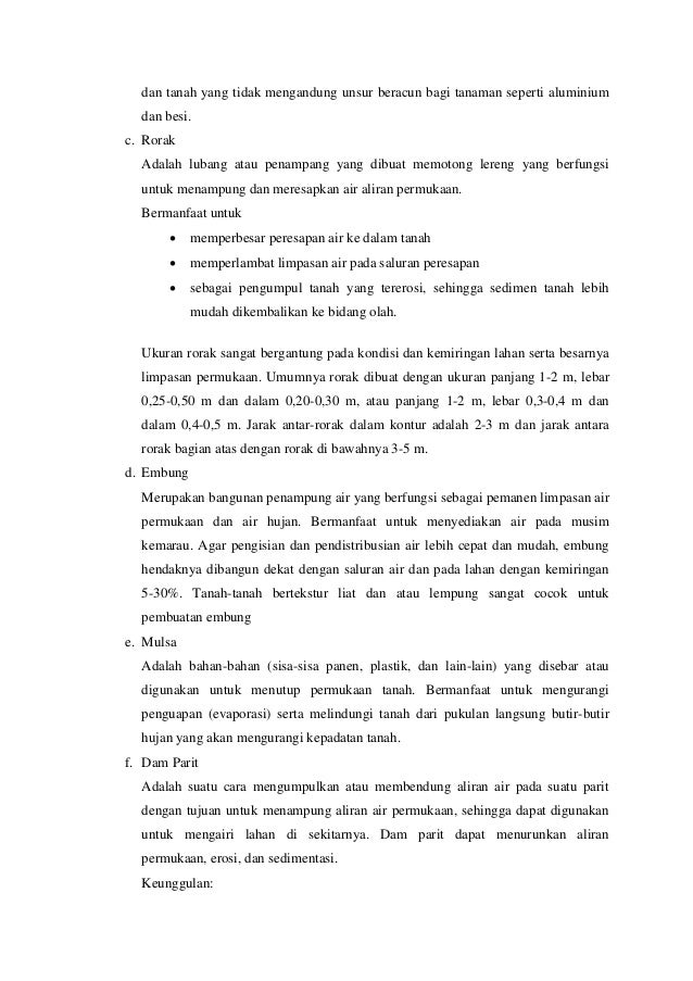 Konservasi tanah dan air