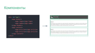 Компоненты
 
