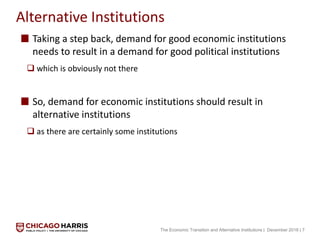 Economic Transition and the Rise of Alternative Institutions | PDF