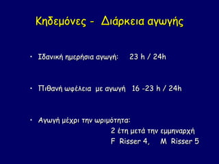 Κηδεμόνες - Διάρκεια αγωγής


• Ιδανική ημερήσια αγωγή:   23 h / 24h



• Πιθανή ωφέλεια με αγωγή 16 -23 h / 24h



• Αγωγή μέχρι την ωριμότητα:
                      2 έτη μετά την εμμηναρχή
                      F Risser 4, M Risser 5
 