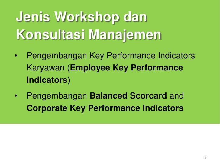 Konsultan KPI dan Contoh KPI