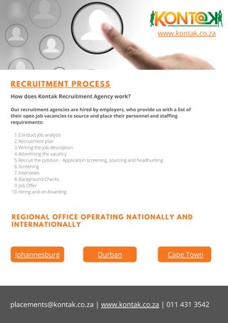 Kontak recruitment agency south africa | PDF