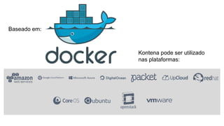 Kontena pode ser utilizado
nas plataformas:
Baseado em:
 