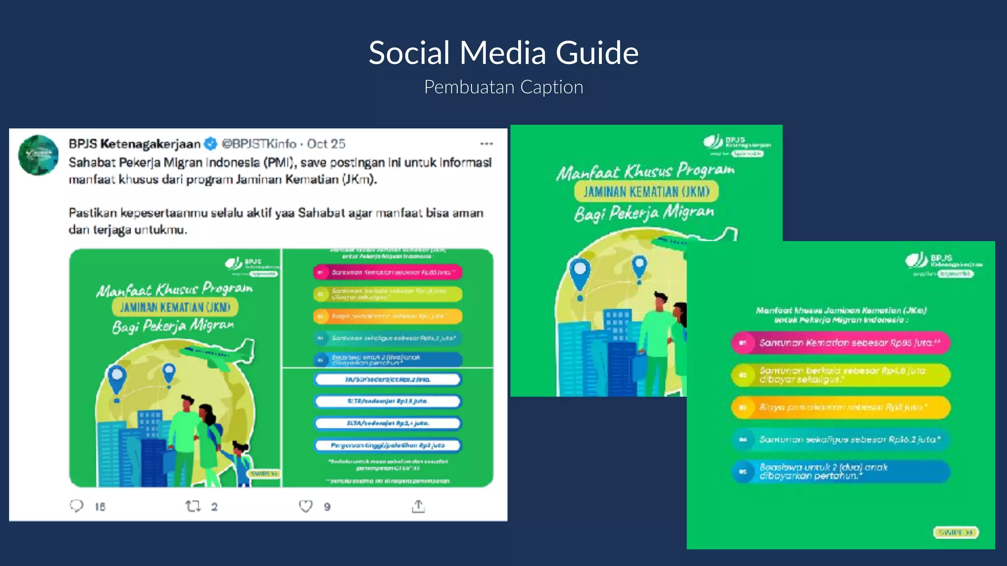 Pembuatan Caption
Social Media Guide
 