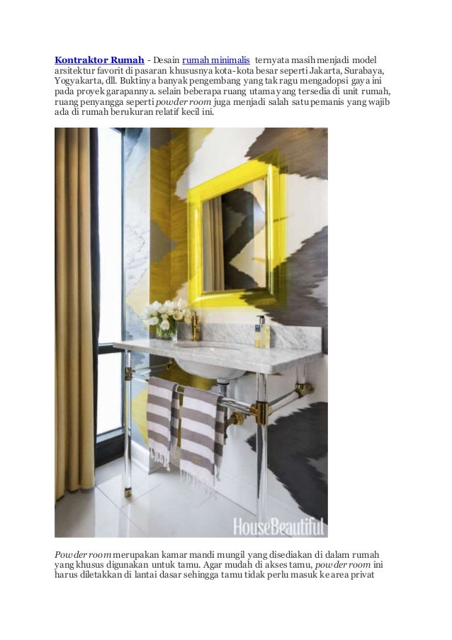 Kontraktor rumah jogja Desain Powder Room Untuk Rumah Kontraktor rumah jogja Desain Powder Room Untuk Rumah