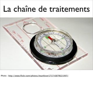 La chaîne de traitements




Photo : http://www.ﬂickr.com/photos/heartlover1717/6879621997/
 
