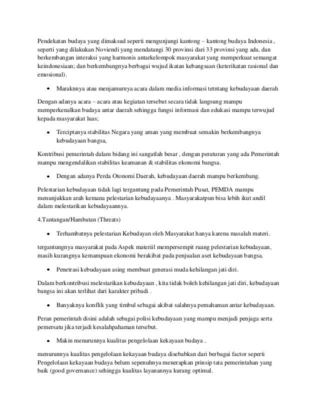 Kontribusi Pemerintah Dan Masyarakat Dalam Melestarikan Kebudayaan