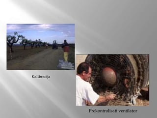 Prekontrolisati ventilator
Kalibracija
 