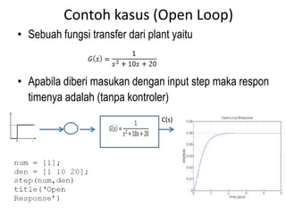 Kontrol pid dengan matlab | PPTX