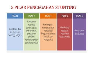 5 PILAR PENCEGAHAN STUNTING
 