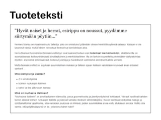 Tuoteteksti
 
