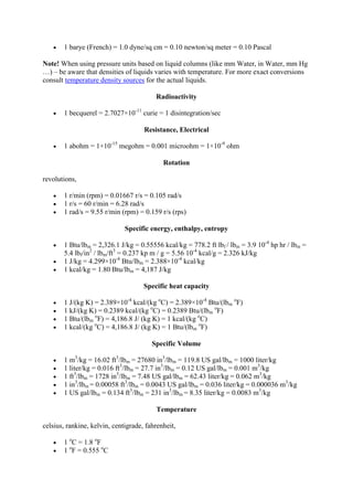 Konversi satuan | DOCX