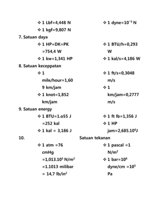 Konversi satuan | DOCX