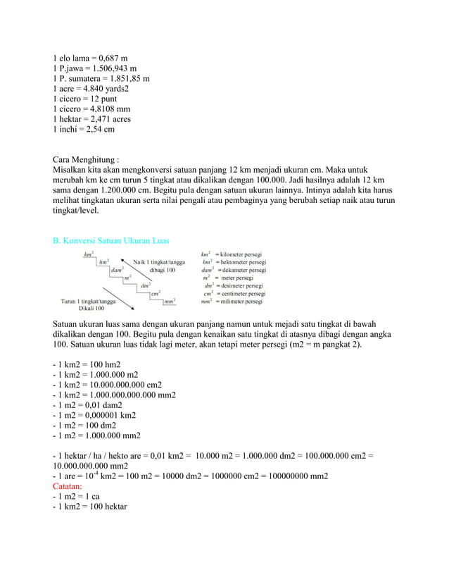 Konversi satuan | PDF