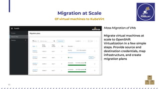 Mass Migrate Virtual Machines to Kubevirt with Tool Forklift 2.0 | PPTX