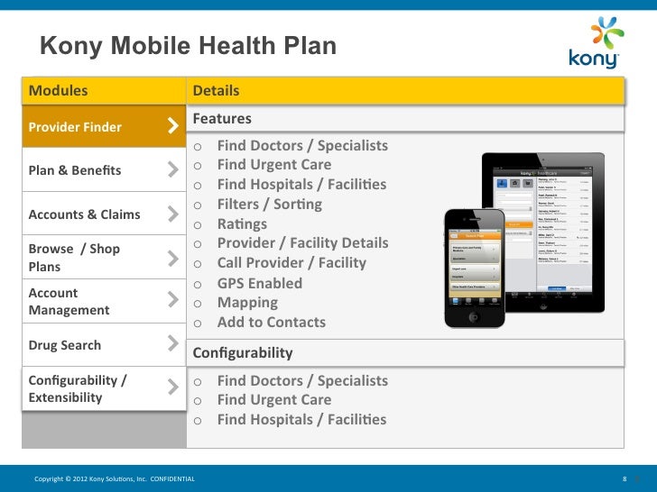 kony mobility for health plans