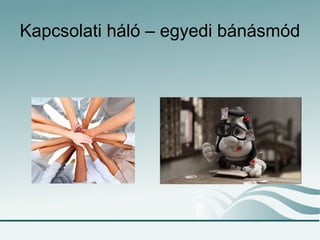 Kapcsolati háló – egyedi bánásmód
 