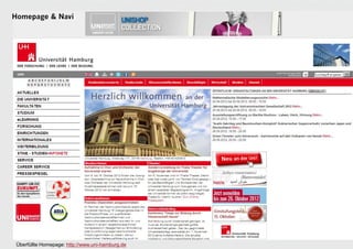 Homepage & Navi




                                                  36
 Überfüllte Homepage: http://www.uni-hamburg.de
 