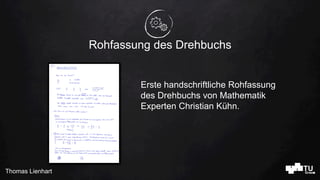 Thomas Lienhart
Rohfassung des Drehbuchs
Erste handschriftliche Rohfassung
des Drehbuchs von Mathematik
Experten Christian...