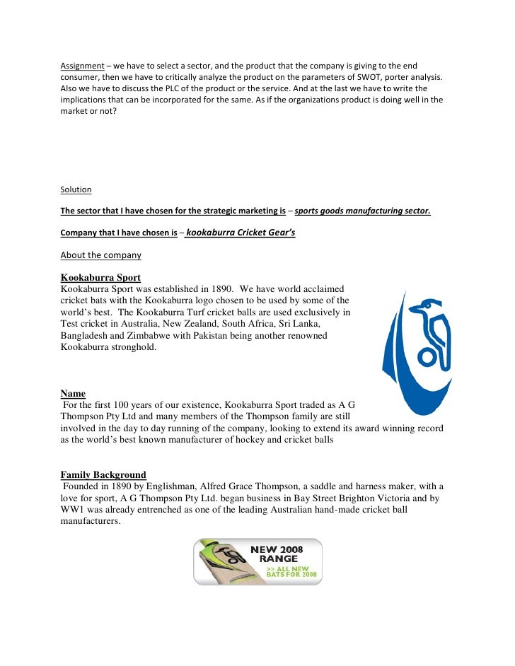 kookaburra cricket bats case study solution