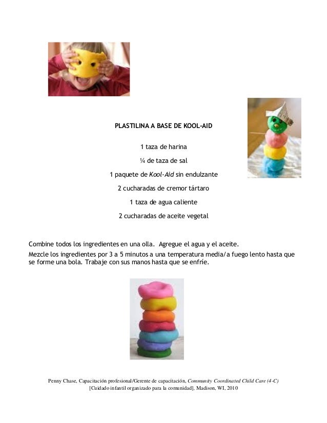 ingredientes para plastilina play doh