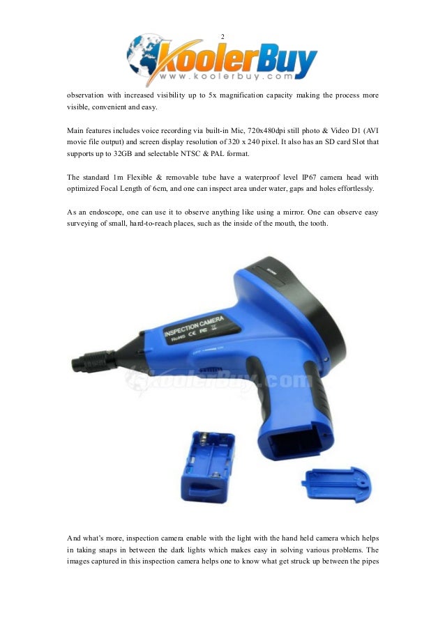 Koolertron LCD Night Vision Snake Inspection Endoscope Camera DVR at