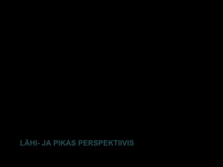KOKKUVÕTTEKS JA
EDASIMÕTLEMISEKS
LÄHI- JA PIKAS PERSPEKTIIVIS
E-S Sarv Tartu 2013 46
 