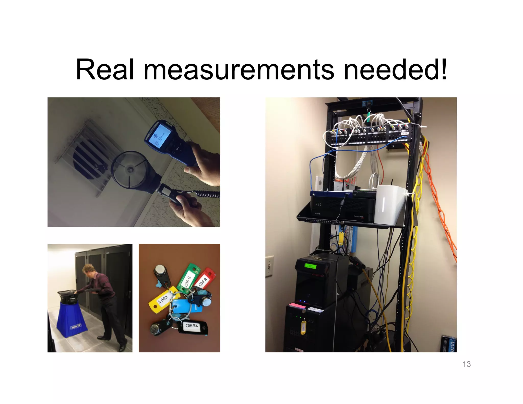 Real measurements needed!
13
 