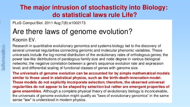 Natural Selection And The Phenome Natural Selection And The Phenome