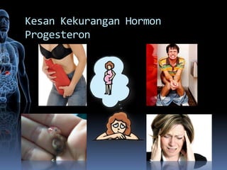Kesan Kekurangan Hormon
Progesteron
 