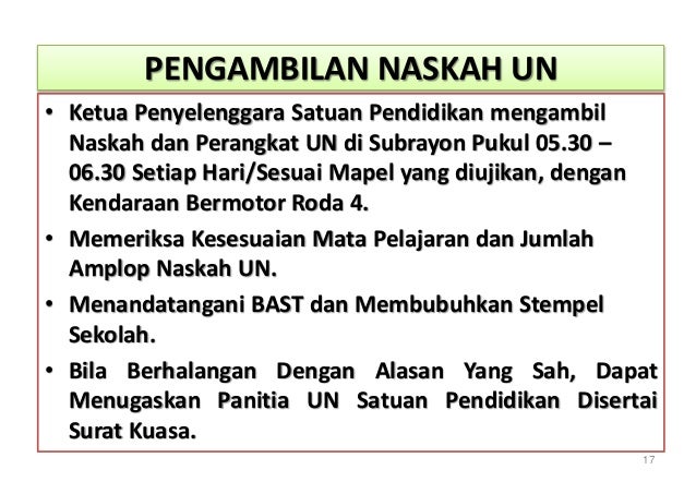 Koordinasi pelaksanaan un smp 2014