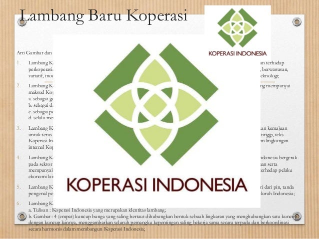 Gambar Padi Dan Kapas Pada Logo Koperasi Indonesia Melambangkan